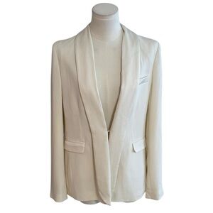 ALICE + OLIVIA Ivory Off White Blazer Jacket Size S Business Casual Date‎ Night